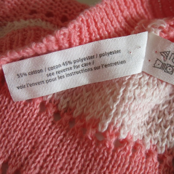 AEROPOSTALE Cotton Blend Stripe Long Sleeve V Neck Knit Sweater - Size Large - Picture 5 of 5